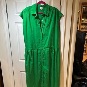 A New Day Vibrant Green Midi Dress